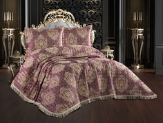 Покрывало "DO&CO" Жаккард Стеганое 260x260 (50х70 2 шт.) ELITA 11641-баклажан