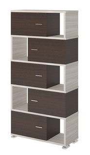 Стеллаж Мэрдэс СБ-30/5 Карамель/Венге Merdes