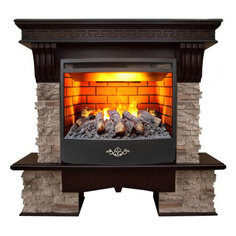 Электрокамин с широким очагом 3D Real-Flame Rockland 25/25,5 AO 3D Firestar 25,5