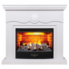 Электрокамин с широким очагом 3D Real-Flame Raffaele 25,5 с очагом 3D Firestar 25,5