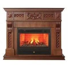 Электрокамин с широким очагом 3D Real-Flame Corsica Lux 26 NT (NT-315) с очагом 3D Novara