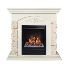 Электрокамин с классическим очагом 3D Real-Flame Neapolis STD/EUG WT с очагом 3D Olympic