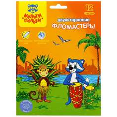 Набор фломастеров Мульти-Пульти "Енот В Бразилии", арт. 240113, 12 цв х 3 упак.