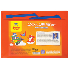 (5 упак.) - Набор для лепки Мульти-Пульти, доска А4+2 стека, полистирол, оранжевый