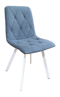 Стул Терминал Rokko, белый/матовый голубой