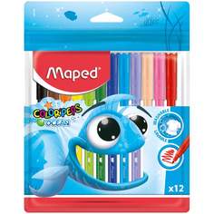 Набор фломастеров Maped "Color PepS Ocean", арт. 221836, 12 цв х 3 упак.