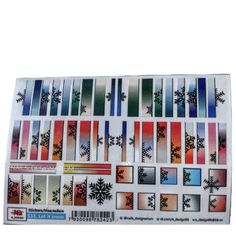 Набор, N-DESIGN, Наклейки для ногтей S-33, Let It Snow, 2 шт.