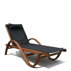Шезлонг-лежак Афина Мальта AFM-511 Black Afina