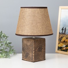 Настольная лампа Версалия E14 40Вт черно-золотая 22х22х31 см Risalux