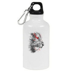 Бутылка спортивная CoolPodarok Животные Тигр с краской красной (пасть)