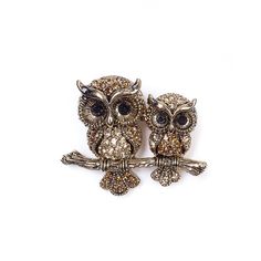 Брошь из бижутерного сплава с swarovski Moon Paris MoS-22.03-025