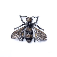 Брошь из бижутерного сплава с swarovski Moon Paris Mo-22.03-006_02