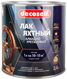 DECOSELF лак яхтный глянцевый (2,4л)