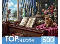 Пазлы Toppuzzle. Рояль и кот, 500 элементов