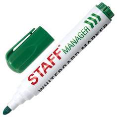 Маркер стираемый для белых досок STAFF "Manager" арт. 151494, 12 шт.