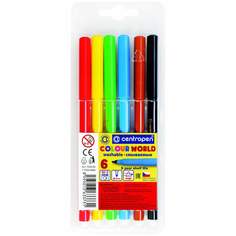 Набор фломастеров Centropen "Colour World", арт. 214288, 6 цв х 5 упак.