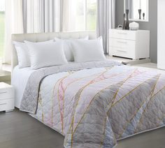 Покрывало Аттика 1 Роз. из перкали 200х210 стеганое Текс Дизайн