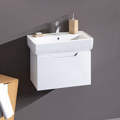 Dreja.Eco Тумба с раковиной Dreja.eco Tiny 50 белая