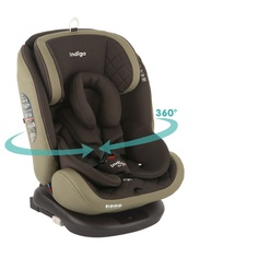 Автокресло AERO ISOFIX, ST-3, группа 0+1+2+3 0-36 кг, INDIGO упак.1 шт. коричневый-бежевый