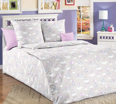 Покрывало Милашки 3 Беж. из перкали 140х210 стеганое Текс Дизайн