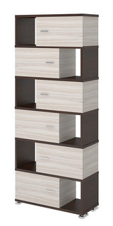 Стеллаж Мэрдэс СБ-30/6 Венге/Карамель Merdes