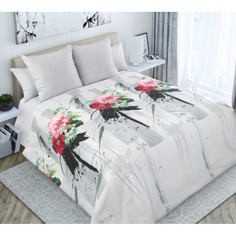 Пододеяльник 150х215 см перкаль Майко 1 сер Текс Дизайн