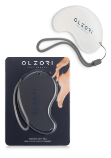 Пилка для пяток, пемза для ног, терка для педикюра стоп OLZORI VirGo Foot A