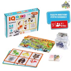 Настольная игра «Умное лото. Половинки: весёлые животные», мемори Лас Играс