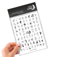 Слайдер-дизайн для ногтей Una Luna Woman Melody №AF101