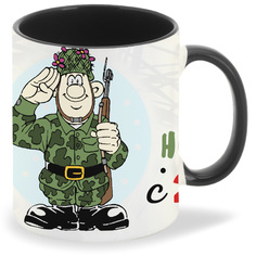 Кружка CoolPodarok 23 февраля. Это Вам не тру ля ля c фоном