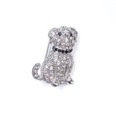 Брошь из бижутерного сплава с swarovski Moon Paris MoS-22.03-022