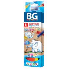 Набор цветных карандашей БИДЖИ, 6 цв., арт. 327631 - (3 набора) BG®