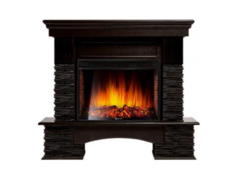 Каминокомплект Electrolux Pietra Nuovo 25 с очагом EFP/P-2720RLS сланец чёрный, шпон венге