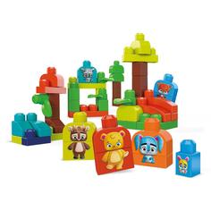 Пластмассовый конструктор Лесные друзья Mega Bloks Fisher-Price 70 элементов