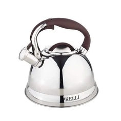 Чайник для плиты Kelli KL-4502 со свистком 3 л нержавеющая сталь