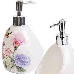 Дозатор для мыла 450 мл Цветы LORAINE 27749 KSMB-27749
