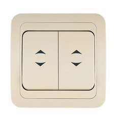 Выключатель проходной 2-кл. СП Mimoza 10А IP20 крем./крем. Makel 25026 ( 1шт. )