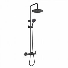 Душевая система со смесителем GROSS AQUA Evo matt black GA9017SMDMB