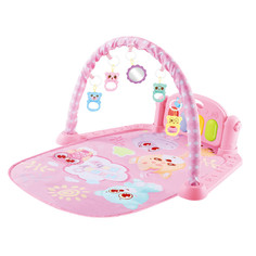 Детский игровой коврик Evo Beauty с пианино, для развития мелкой моторики, розовый