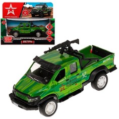 Машина металл ГАЗ Вепрь Армия России, 12,5 см, двери, пулемёт, инерция Технопарк