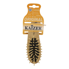 Расческа для волос Kaizer массажная, деревянная, 9 см, 1 шт. Kaiser