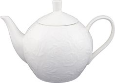 Чайник Белые розы 24x14,5x15,5 см, 1,3 л, Elan Gallery