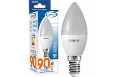 IONICH Лампа светодиодная свеча ILED-SMD2835-C37-10Вт-900Лм-230В-6500К-E14 1799