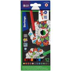 Набор цветных карандашей BERLINGO, 12 цв., арт. 299037 - (3 набора)