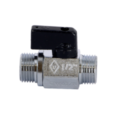 Кран шаровой мини Bugatti Minnesota 1/2" НР-НР (08100017)