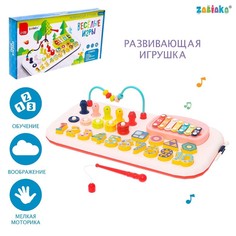 Развивающая игрушка Весёлые игры, цвет розовый Забияка