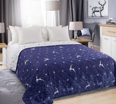 Покрывало Дух леса 1 Син. из перкали 160х210 стеганое Текс Дизайн