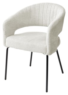 Комплект стульев 2 шт. M-City SNUG, молочный/черный