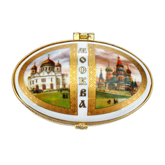 Шкатулка фарфоровая «Москва» Russia The Great