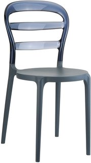 Стул пластиковый ReeHouse Miss Bibi Темно-серый